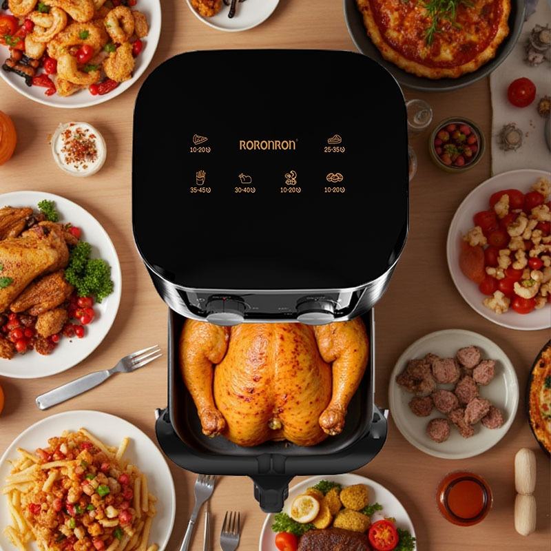 In Stock Big Capacity 10L Electric Cooker Oil Free Hot Stainless Steel Air Deep Fryer Digital Machine Oven Air Fryers