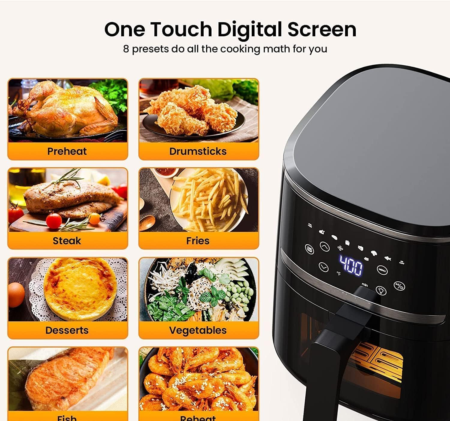 Digital Air Fryer Model 7L Oil Free Professional Home Appliance air Fryer Multifunctional Optional