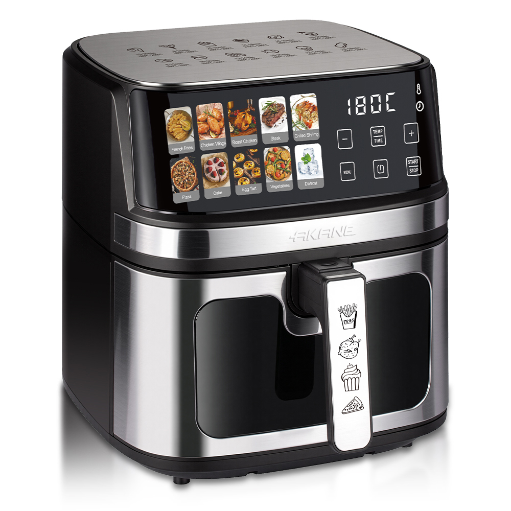 AKANE A.5387 1700W 8L Air Fryer Freidora de aire Digital Touch Screen 360° Air Circulation Metal Inner Cavity