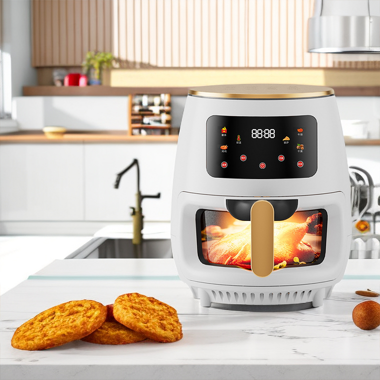 Air Fryer 4.5L 6L Less Oil Compact &amp; Large Multi Functional Fast Turbo Modes Electric Oven Digital Power Smart Air Fryer