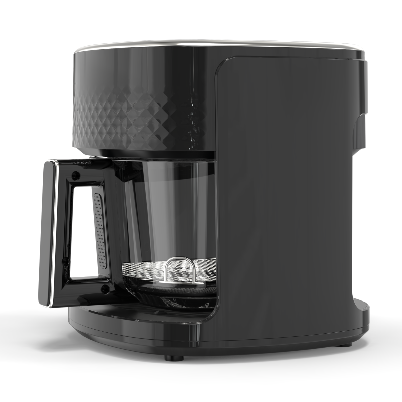 Multi-function See-through Glass Basket 1200W 4.5L Screen Touch Digital Electric Commercial Air Fryer