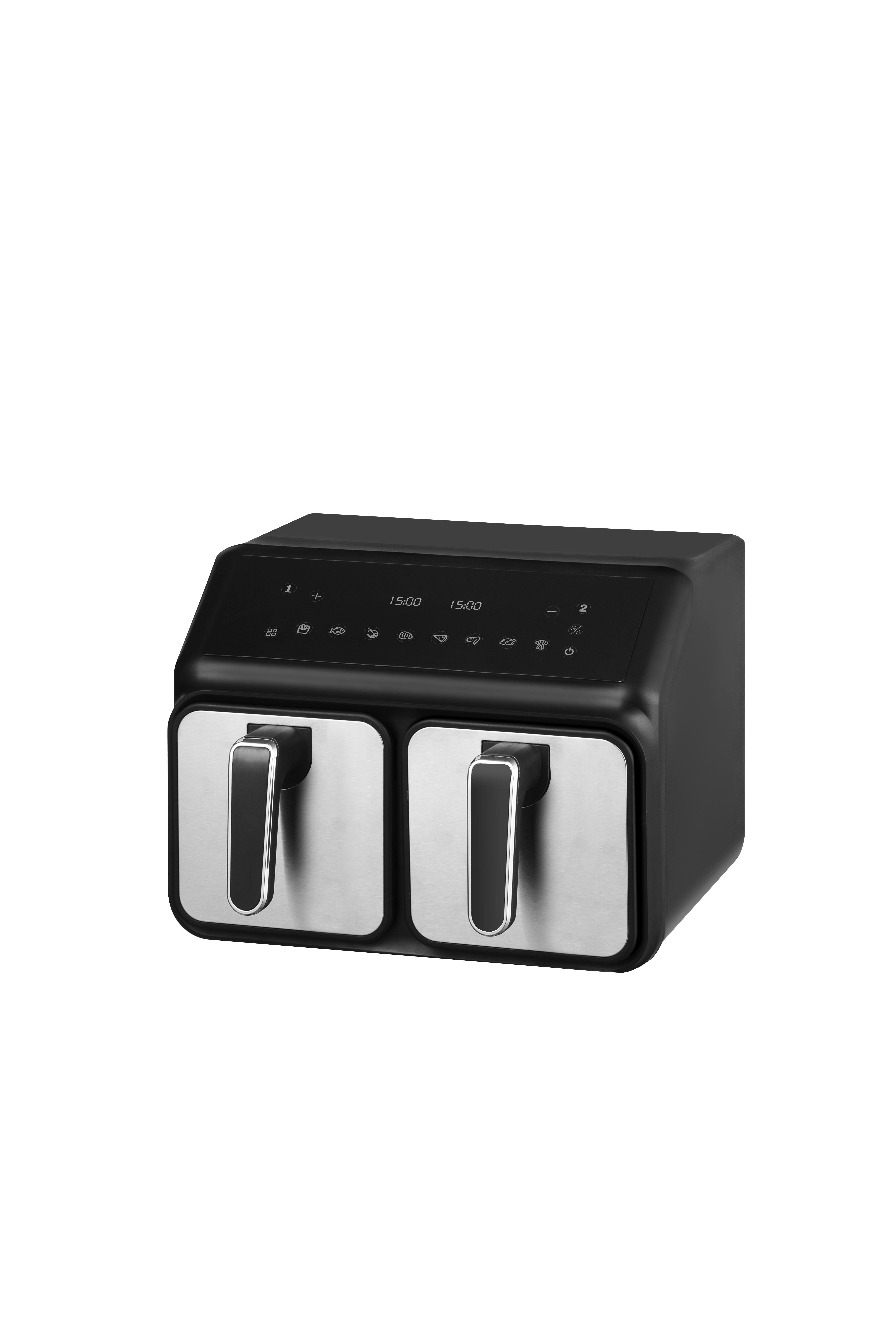 Double Basket 8L Digital Steam Touch Screen Air Fryer Oven for Hotel and Commercial