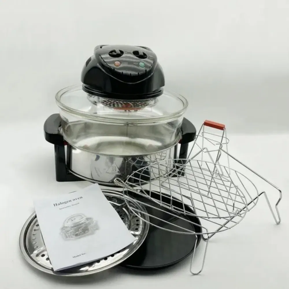 Oven Cooker Glass Cooking Bowl Air Fryer Convection Kitchen Countertop