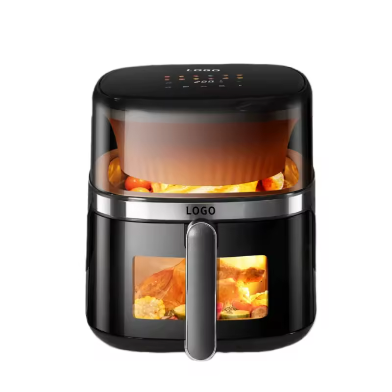 New Design 110v 220v Customize Digital Control Plastic 6L Household Electric Air Fryer Oven