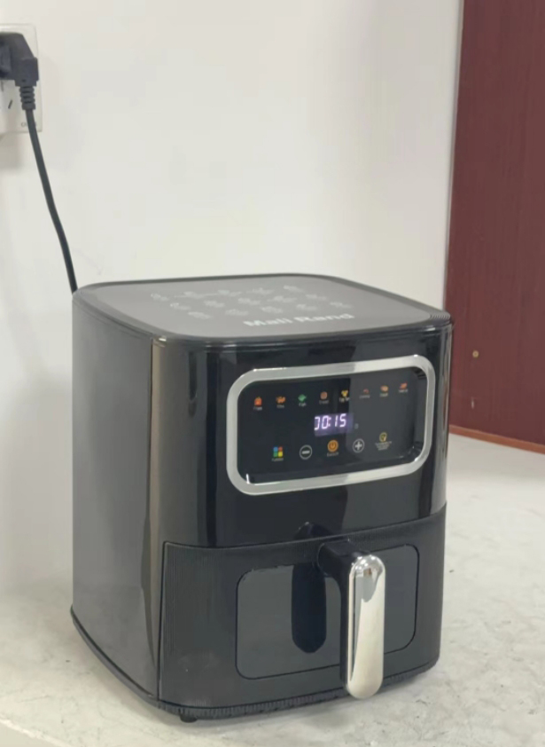 10L Cross-Border Visible Air Fryer Modern Square Design Smart Electric Multifunctional French Fries Machine Household Hotel