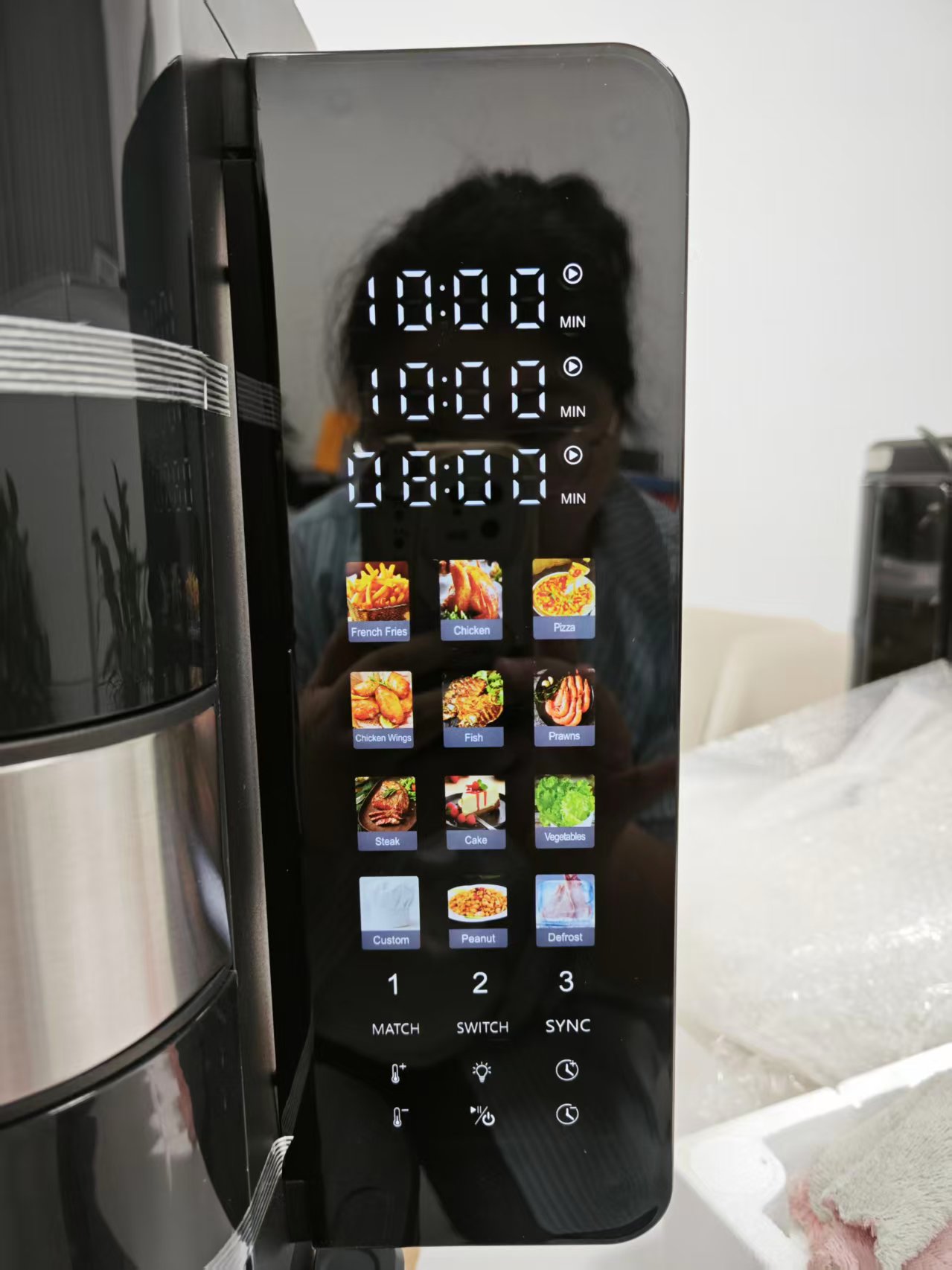3 Pot in 1 16L 6L+4L+10 Inch Pizza 2800W Digital Freidora De Aire Foldable 15 16 Liter Smart Double Triple Stack Air Fryer