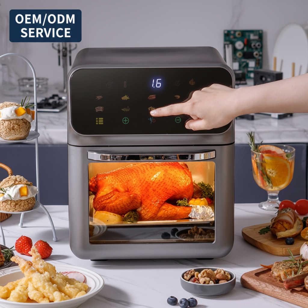 Wholesale Visual 10L-15L Air Fryer Oven OEM/ODM Manufacturer Customized 1350W Digital Smart Oil Free Electric Deep Fryer