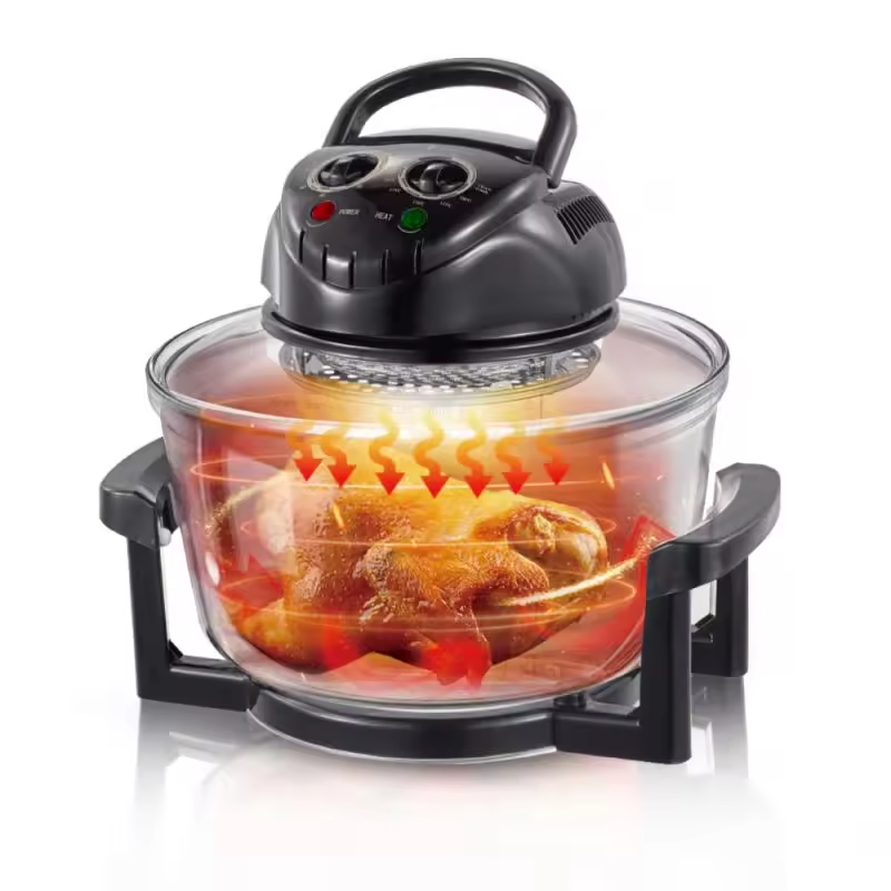 12L Mechanical Control Single Pot Home Air Fryer Manual Deep Fryer Without Oil with Viewable Window KA33001