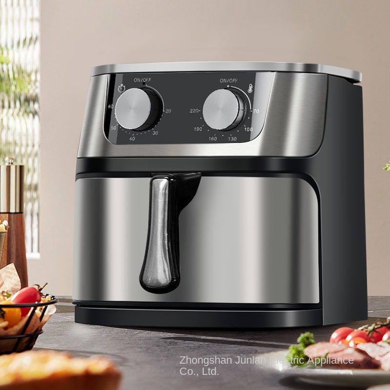 Cross-border Air Fryer Household New Visual Non-turning Electric Cooking Machine Large Capacity