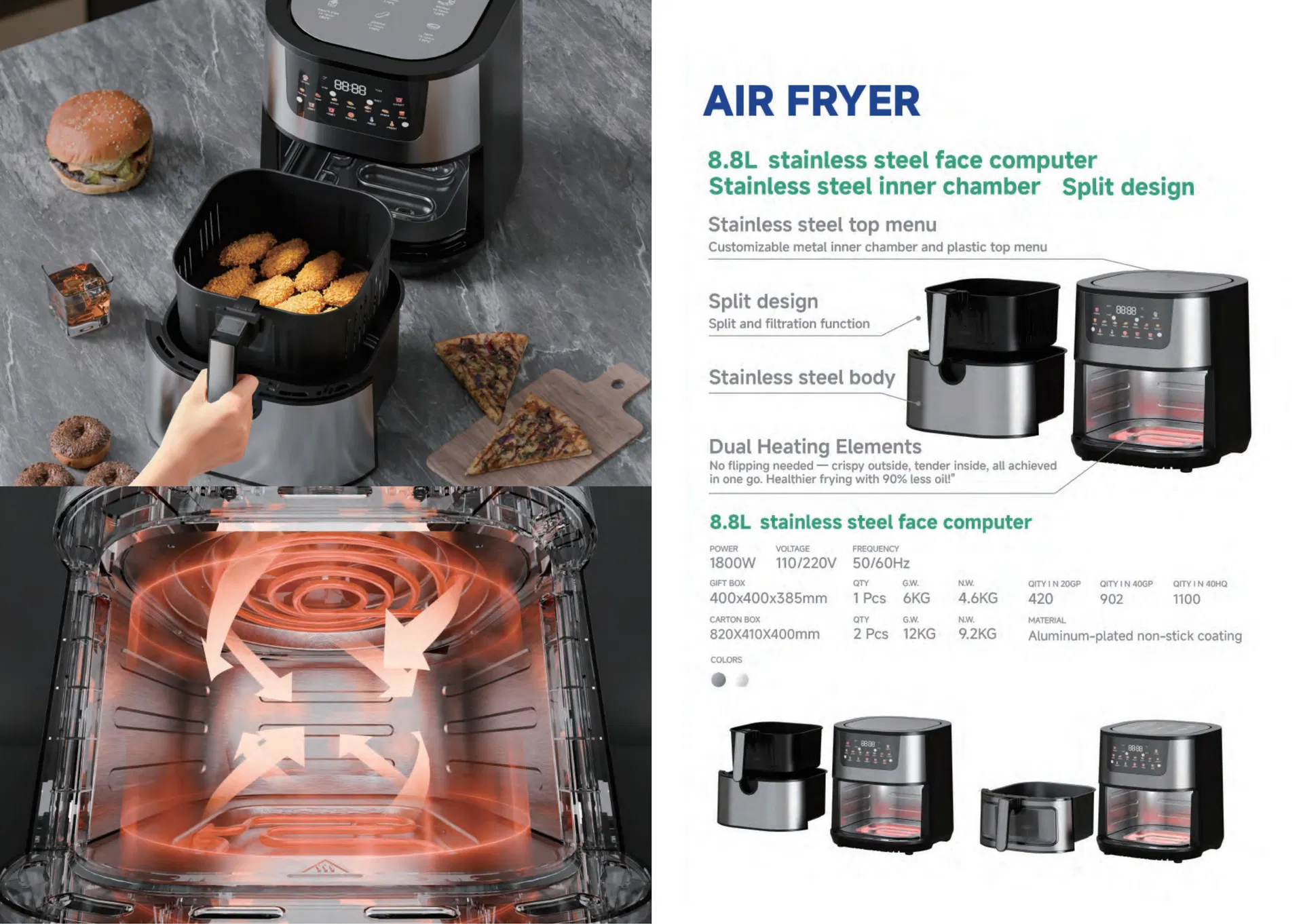 Commercial Grade Air Fryer Detail 2