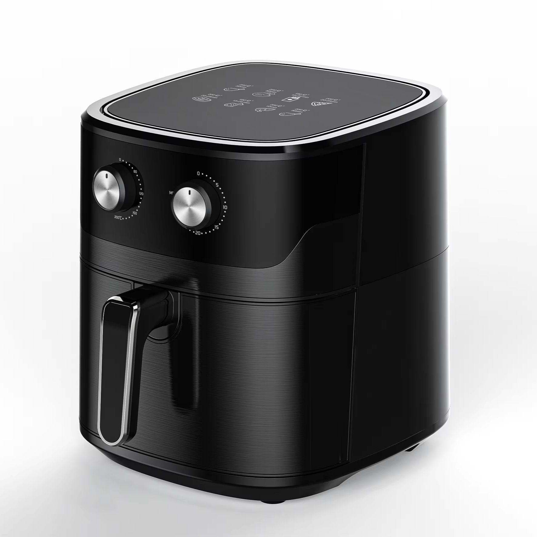 Multifunctional Square Modern 6.5L Electric Air Fryer Oven Touch Screen Control Oil-Free Energy Saving Easy Clean Fast Hotel