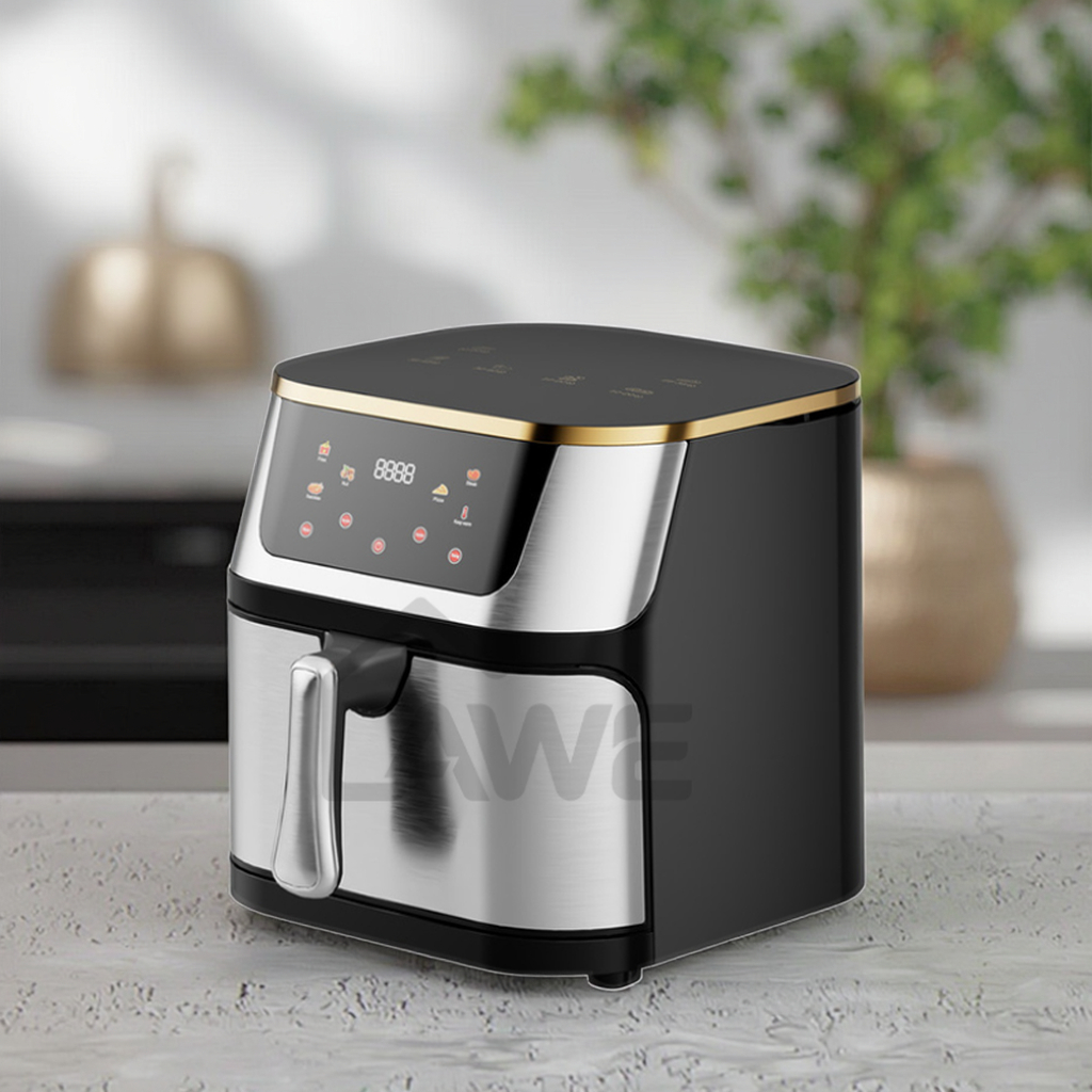 8L Digital Control Air Fryer Stainless Steel Construction Free Spare Parts OEM/ODM Available Modern Oil-Free Air Fryer Oven
