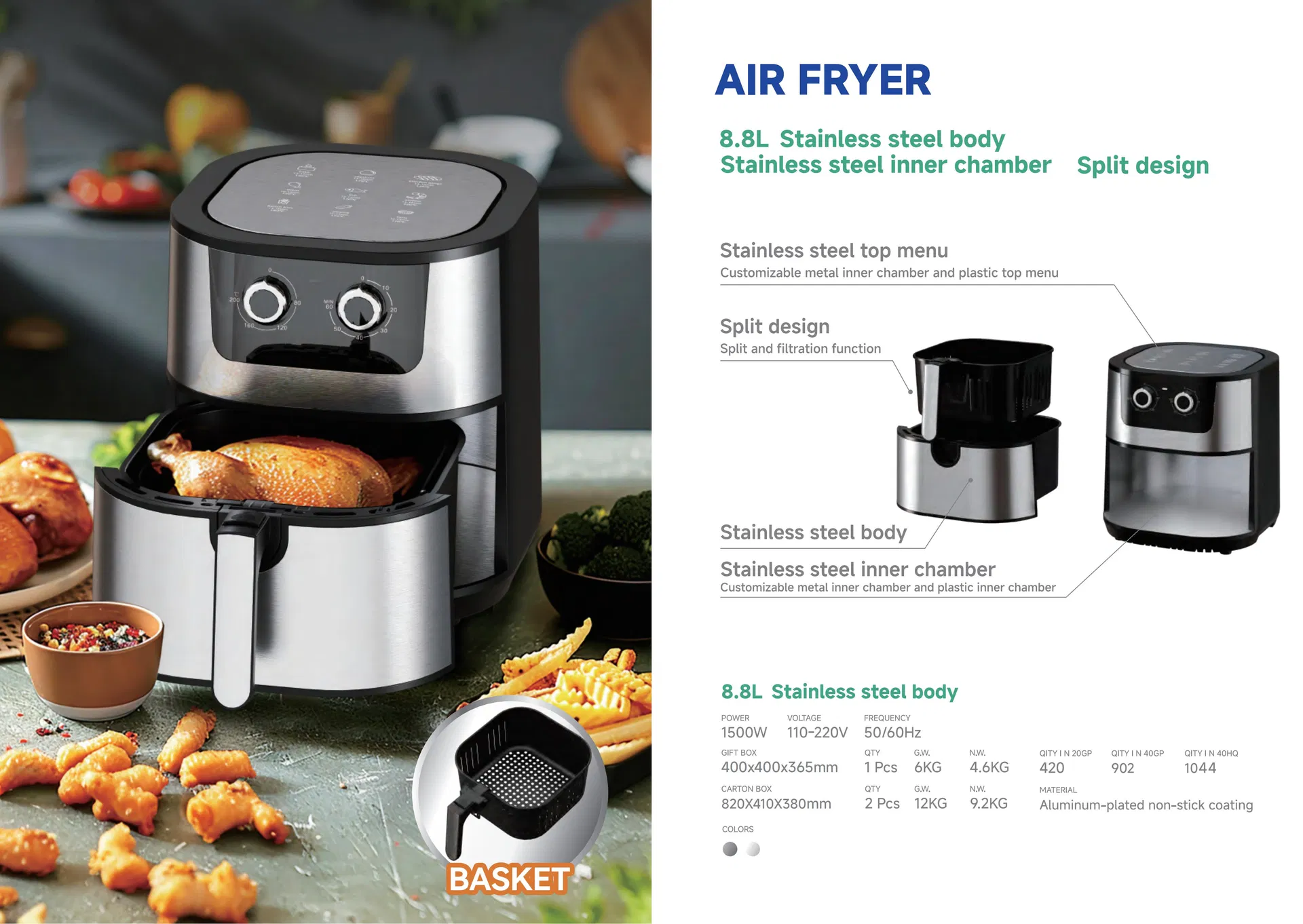 Commercial Grade Air Fryer Detail 3