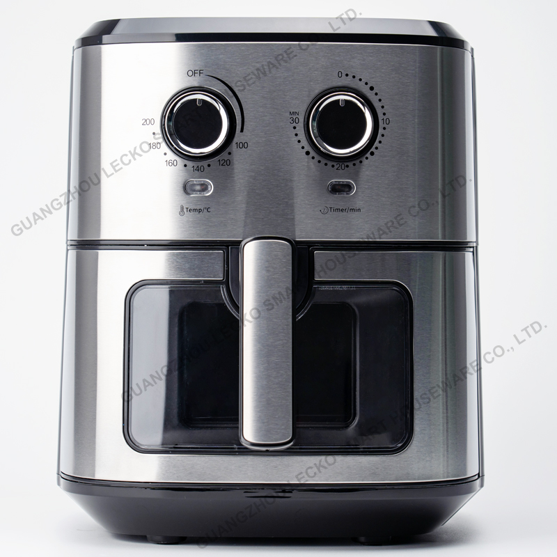 Intelligent Air Fryer 6.5L Multi Preset Functions Air Frying Oven Drum Shape LED Touch Screen Air Fly WIFI Control Deep Fryer