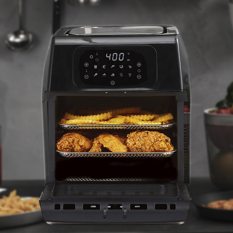 12L Digital Hot Air Fryer Oven High-speed Large LCD Display Smart Mutil-function Air Fryer Oven with WiFi Control