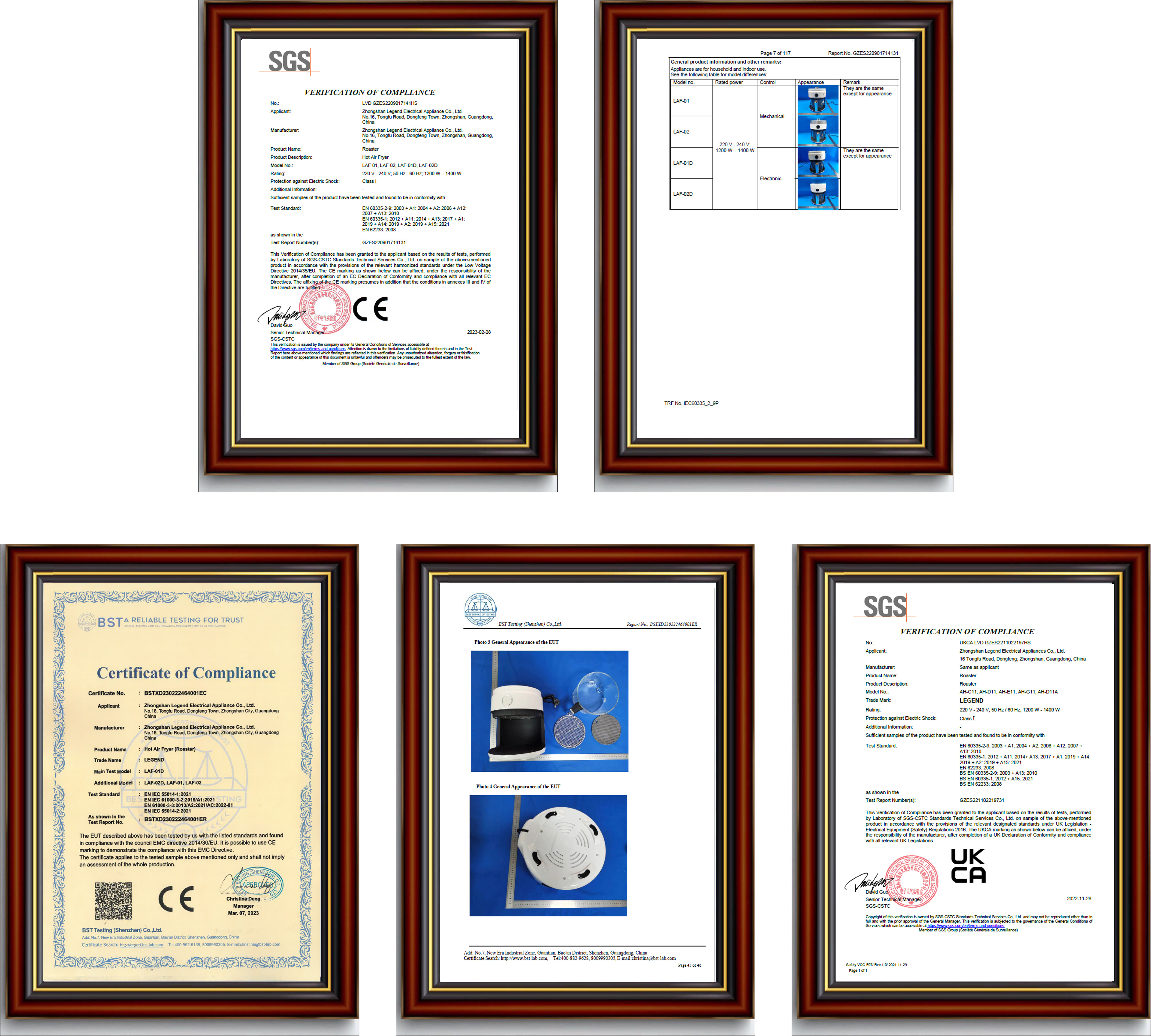 Certifications Proof