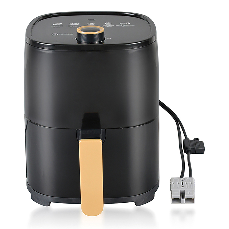 12V Car Air Fryer 3L Compact Design 250W Portable Cooking For Camping, RV, Truck With Auto Shut-Off Bake/Roast/Reheat