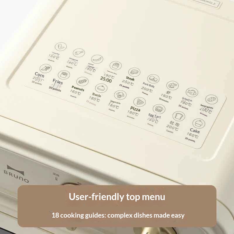 Japan Household 2025 Air Fryer 5L New Visible Fully Automatic Large Capacity Multifunctional Electric Fryer Metal 10-year
