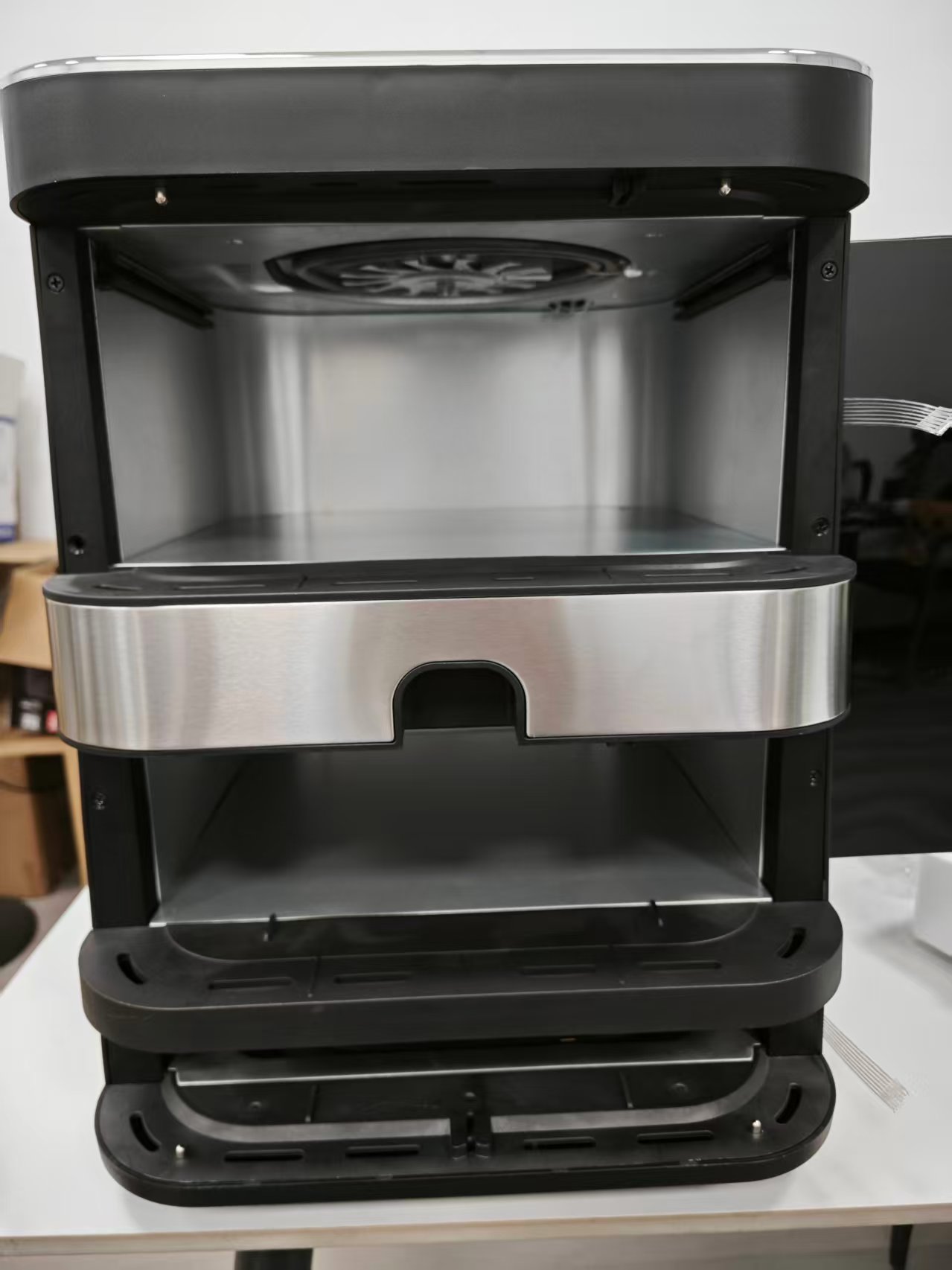 3 Pot in 1 16L 6L+4L+10 Inch Pizza 2800W Digital Freidora De Aire Foldable 15 16 Liter Smart Double Triple Stack Air Fryer
