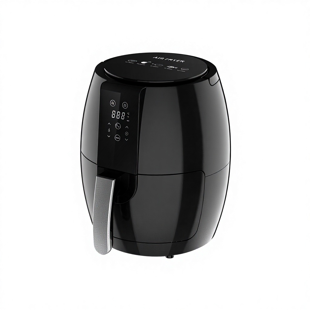 Classic Household 3L 4L Capacity Smart Touch Screen Electric Plastic Digital Control 1500W Heating Power Compact Size Air Fryer