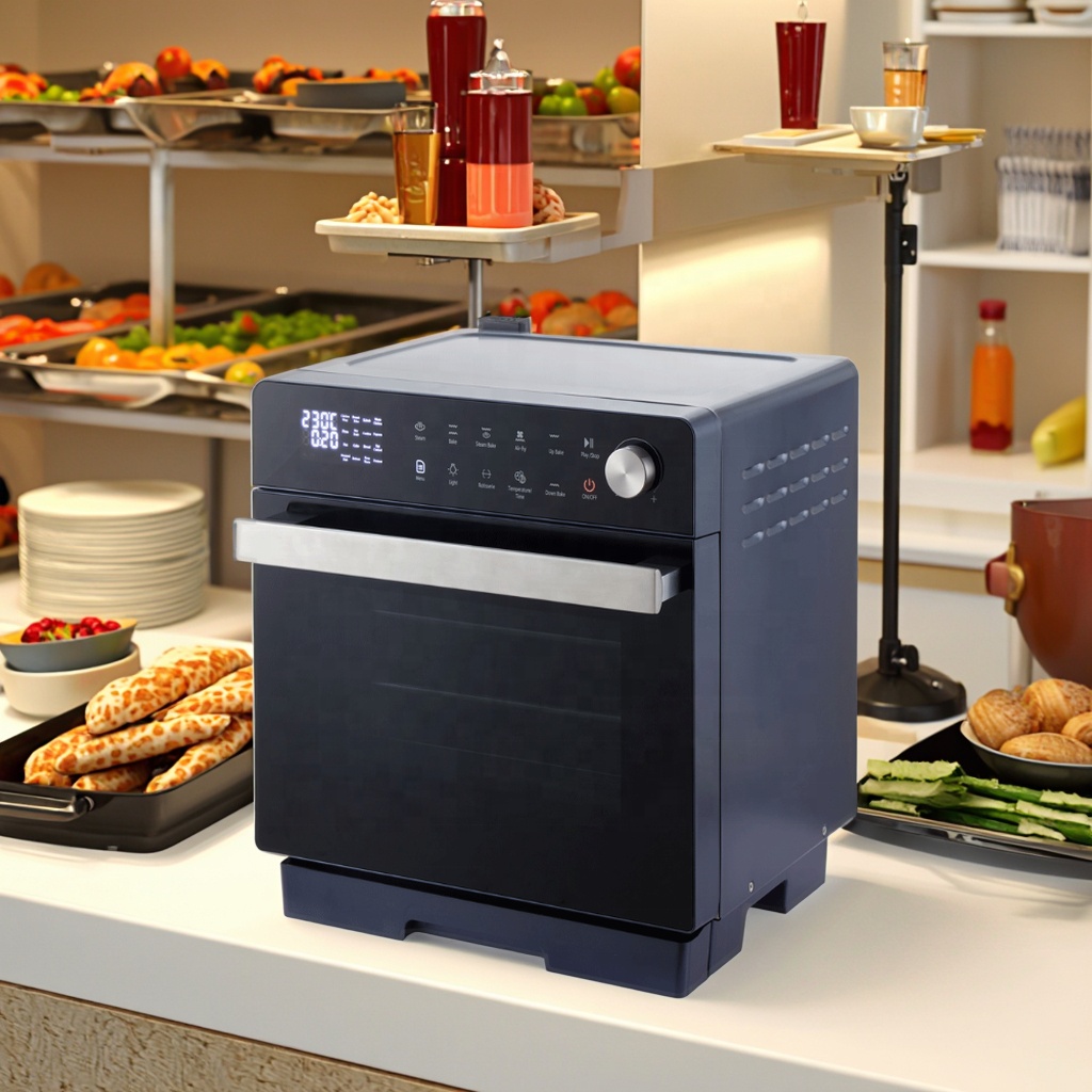 Electric Air Fryer Oven 20L Stainless Steel Non-Stick Digital Control App-Controlled Energy Efficient Class for Outdoor