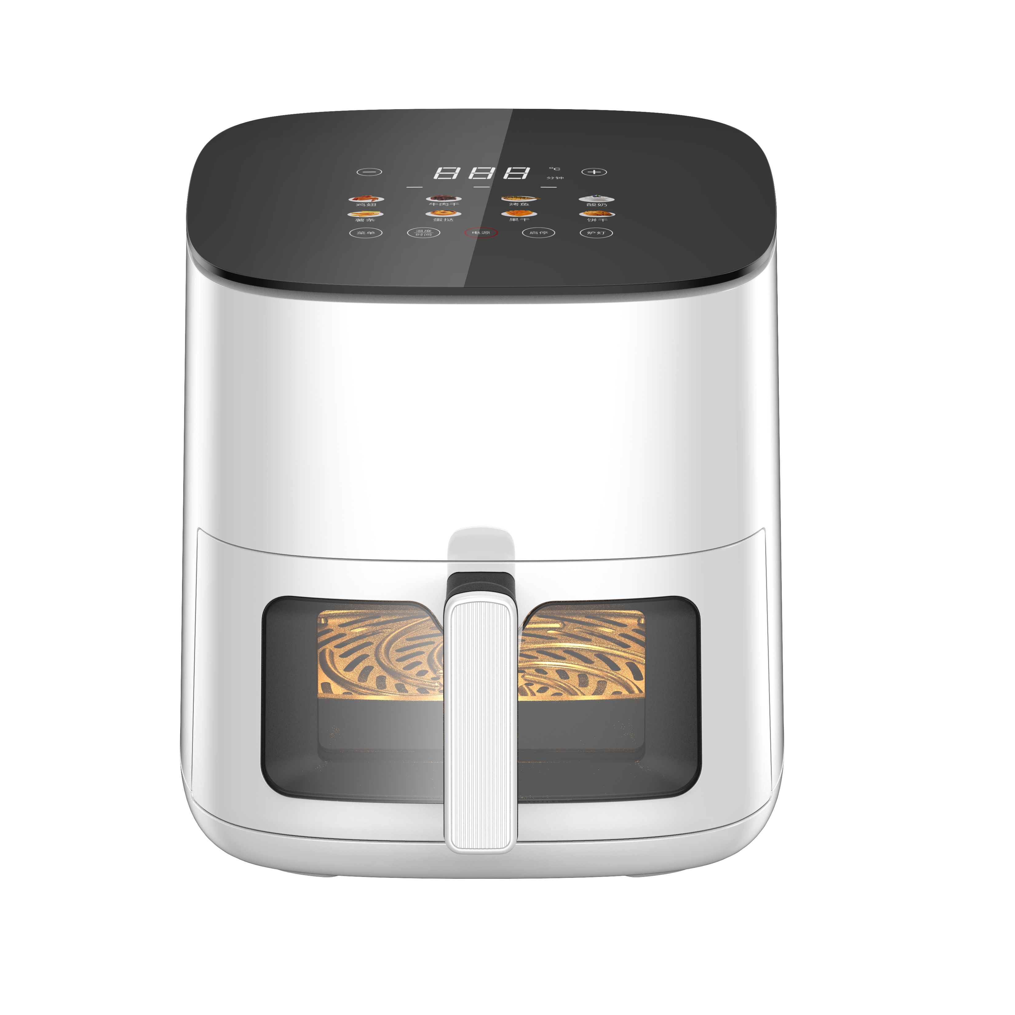 5L7L New Air Fryer Oil Free Large Capacity Electric Fryer Digital Control Kitchen Accessories Oven Customized Multi-function