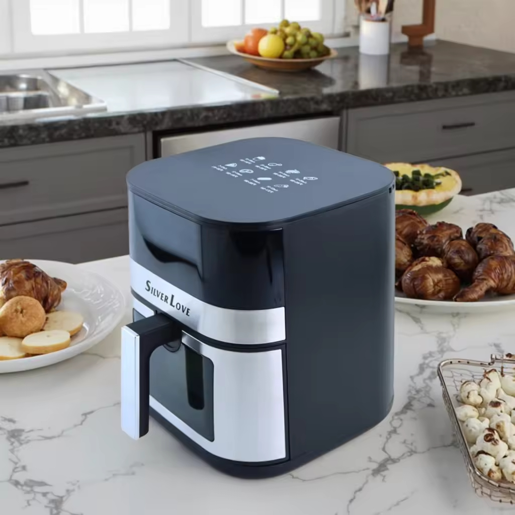 PBT Material Large Capacity Modern Square Air Fryer Oven for Household Car Outdoor for Chef &amp; Hotel Electric Power Source