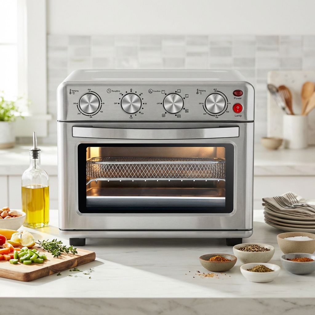Customization Multifunction Air Fryer Oven Rotary Knob Double Heating Element Air Fryer Toaster