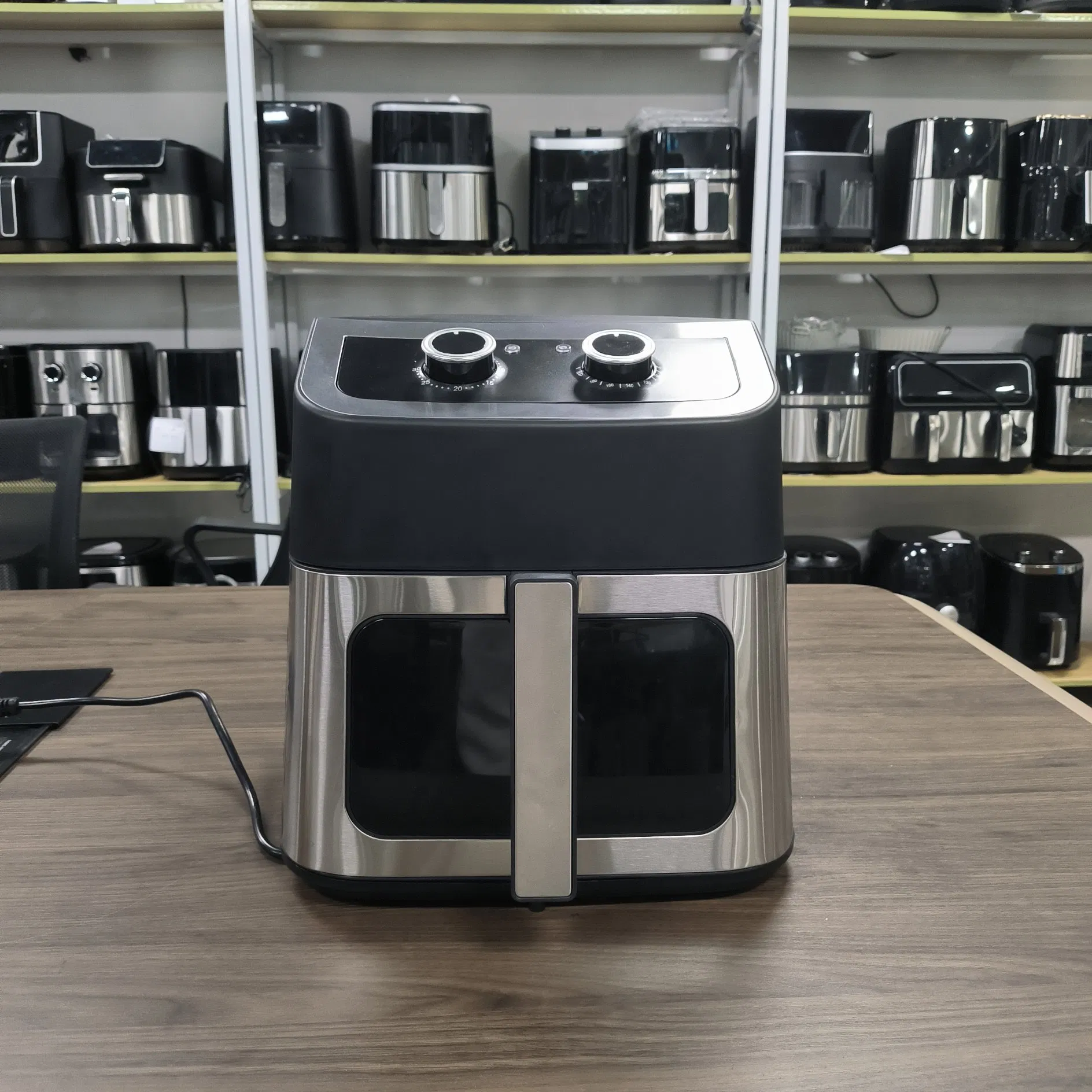 8.6L Large-Capacity Commercial 1700W Wind Speed Hot 360° Oil-Free Circulation Restaurant Bubble Tea Shop Special Air Fryer