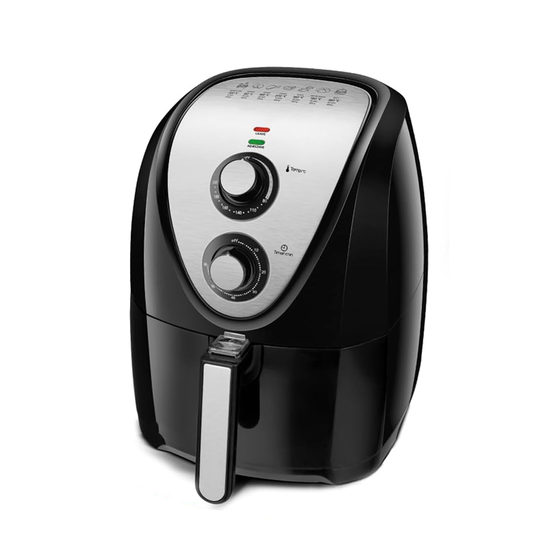 Oil Free Electric Air Fryer 5L Stainless Steel Air Fryer with 1900 Watt 110V 127V 220V Mechanic Control Temperature Adjustable