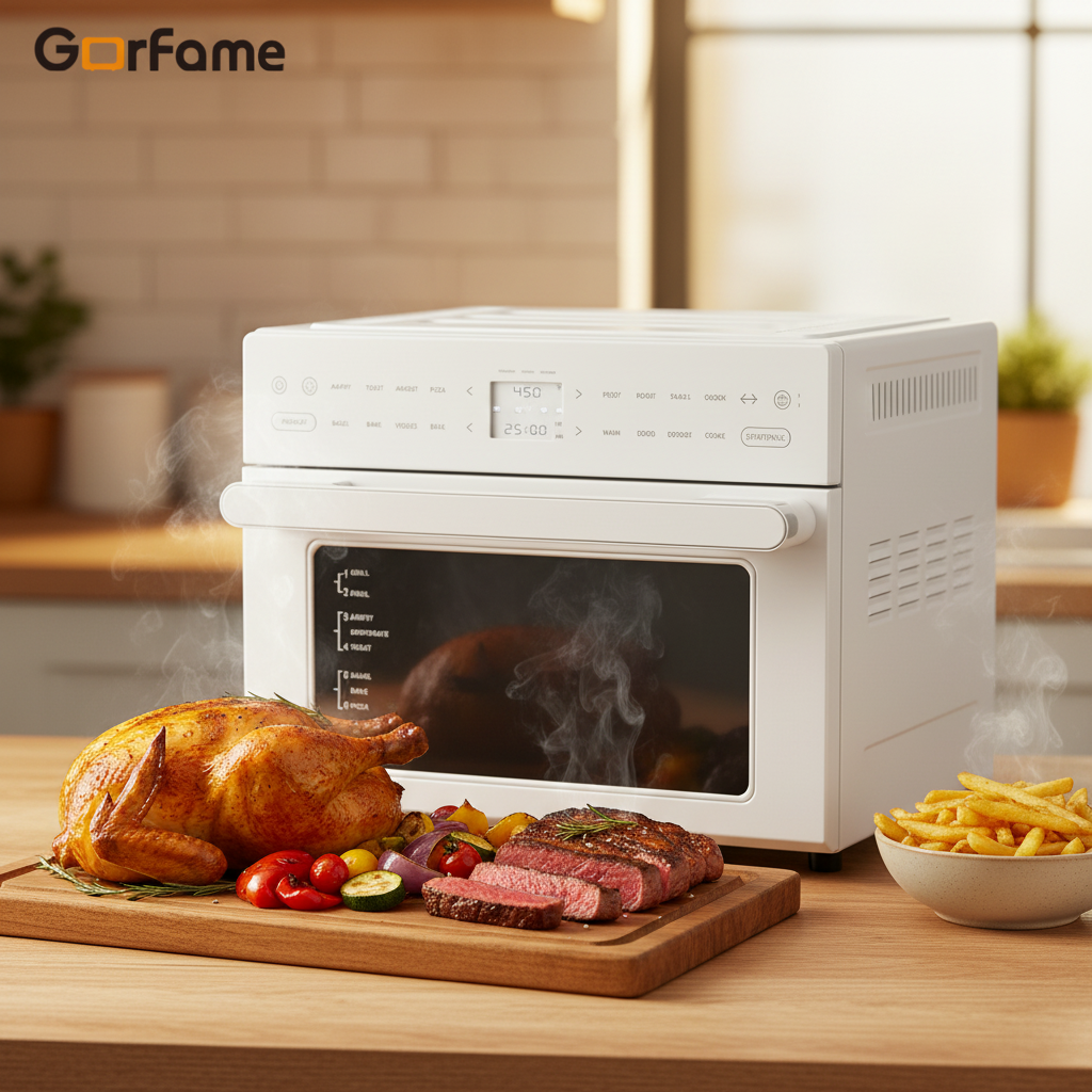 30L Extra Large Digital Air Fryer Oven Digital Control Oil-Free Convection Roast Bake Dehydrate Home Kitchen Appliance CE