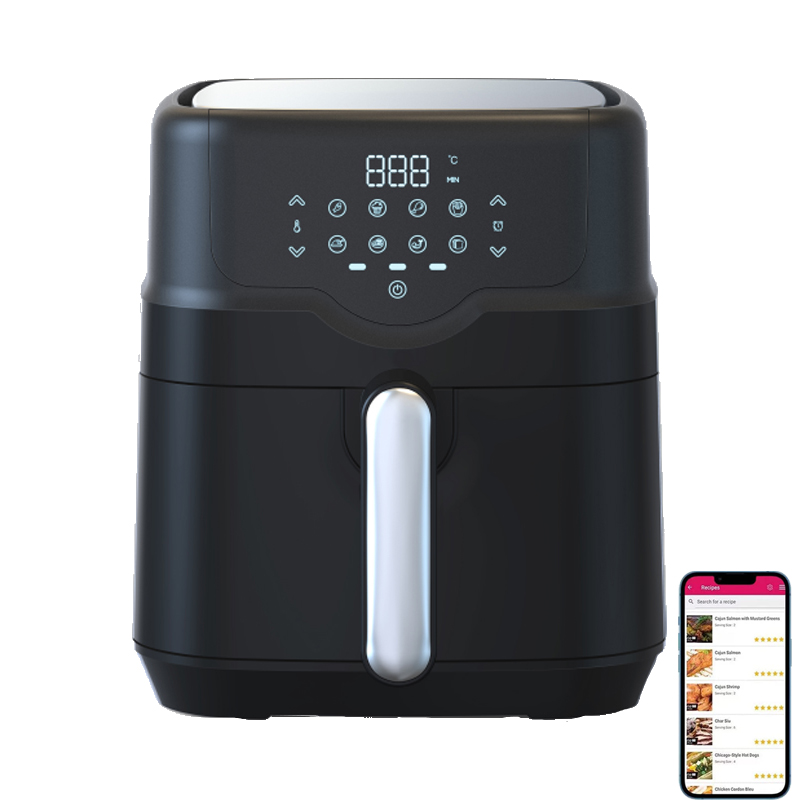 Multi Functions Digital Touchscreen WiFi APP Control Online Recipes Easy Cook 4.5l Wifi Digital Air Fryer for Home