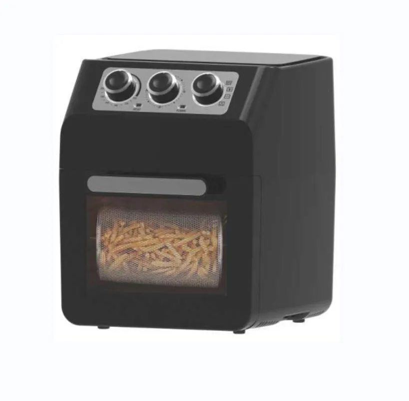12L Manual Air Fryer Rotisserie Oven, Multi-Function Healthy Oil-Free Cooker