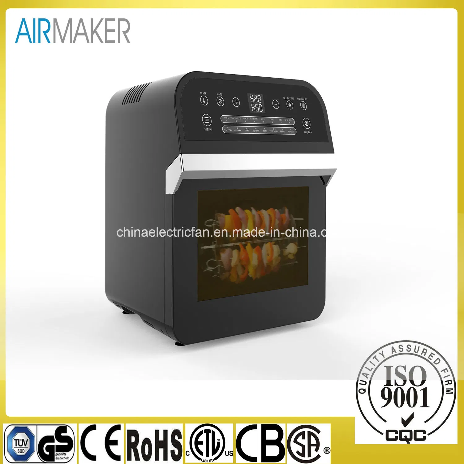 2021 New Designed Air Fryer Convection Toaster Oven with Rotisserie with ETL/GS/CE