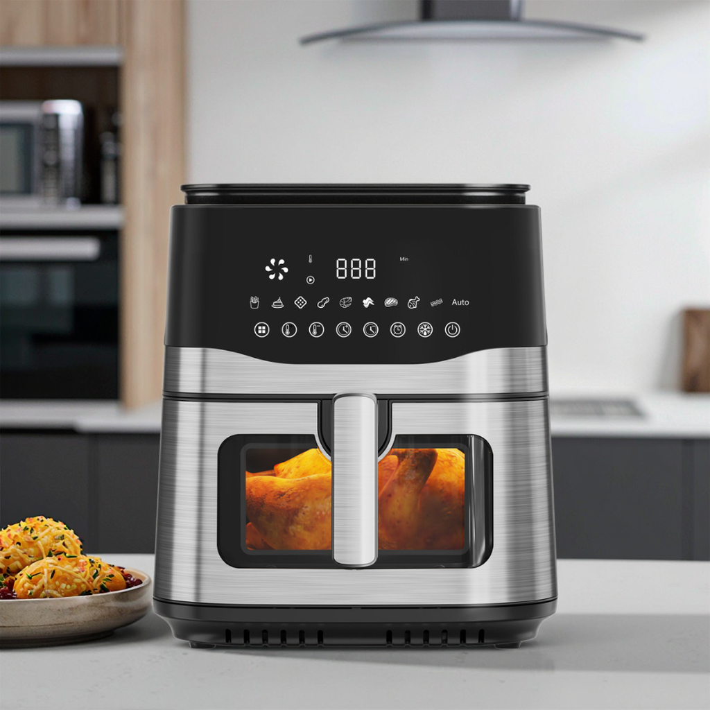 New Hot Family Series 9L Modern Electric Oil-free Air Fryer Touch Screen Visible Window for Household Outdoor Use High Quality