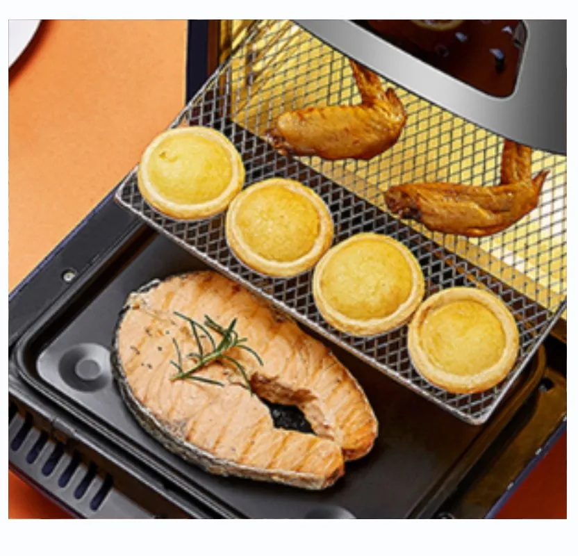 12L Manual Air Fryer Rotisserie Oven, Multi-Function Healthy Oil-Free Cooker