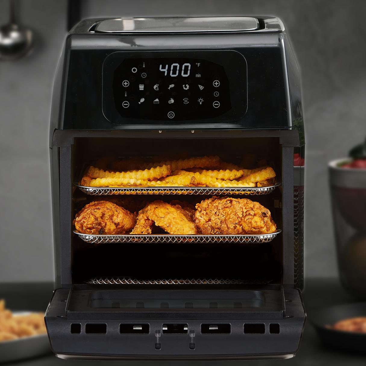 Electric Plastic Air Fryer for Hotel Use 12L Capacity Digital Control Energy Saving