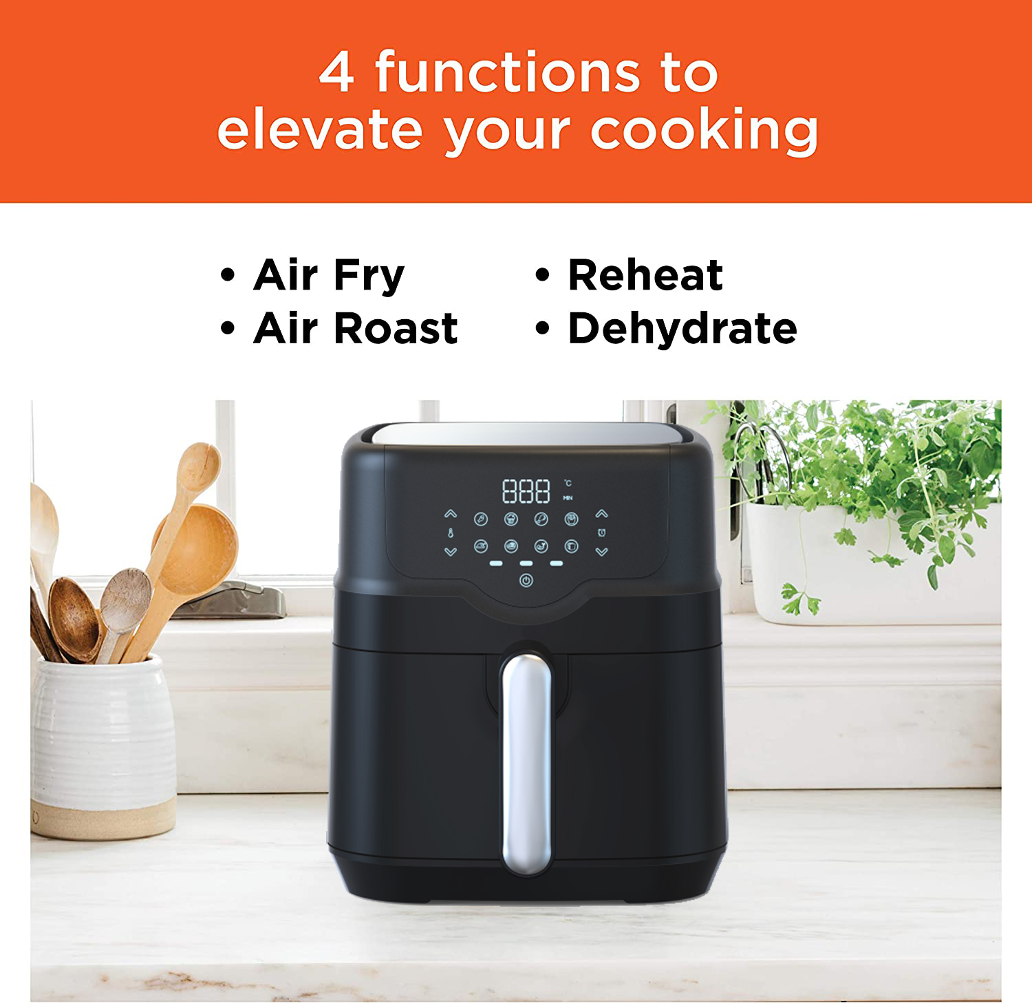 Multi Functions Digital Touchscreen WiFi APP Control Online Recipes Easy Cook 4.5l Wifi Digital Air Fryer for Home
