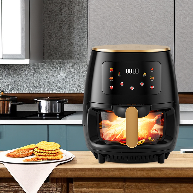 Fast Delivery Silver-Crest 1400W 4.5L 6L Capacity Digital Control Fry French Fries Air Fryer Cooker Oven