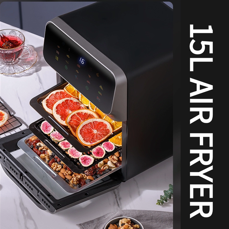 Wholesale Visual 10L-15L Air Fryer Oven OEM/ODM Manufacturer Customized 1350W Digital Smart Oil Free Electric Deep Fryer