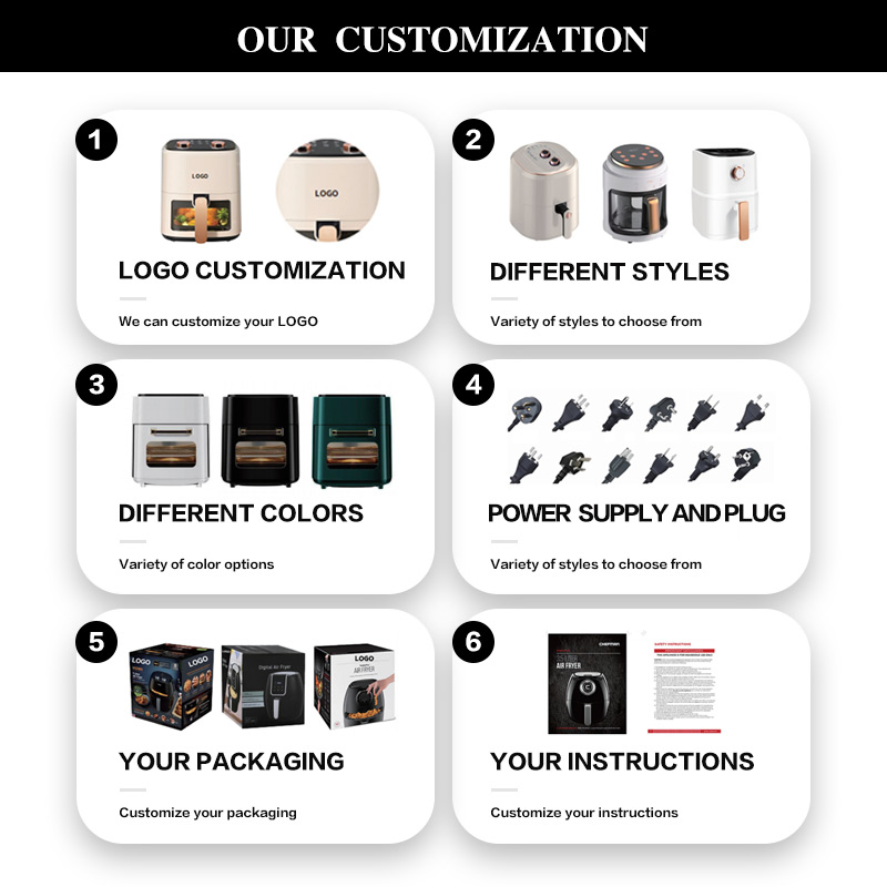 Air Fryer Oven with Rotisserie and Dehydrator Large Capacity Air Fryer for Family