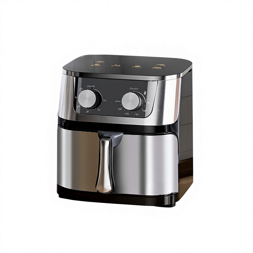 Cross-border Air Fryer Household New Visual Non-turning Electric Cooking Machine Large Capacity