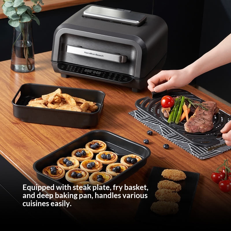 Hanmeichi AF06201 Air Fryer Steak Machine 6L Barbecue Pan Household Multifunctional Electric Oven Fully Automatic Temperature