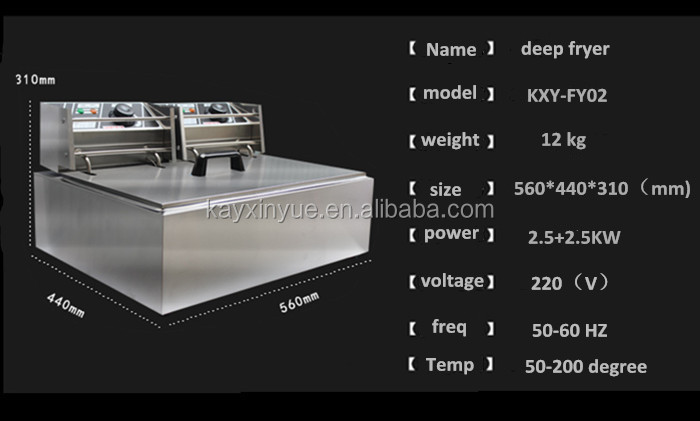 Commercial Fish and Potato Chip Fryer detailed view