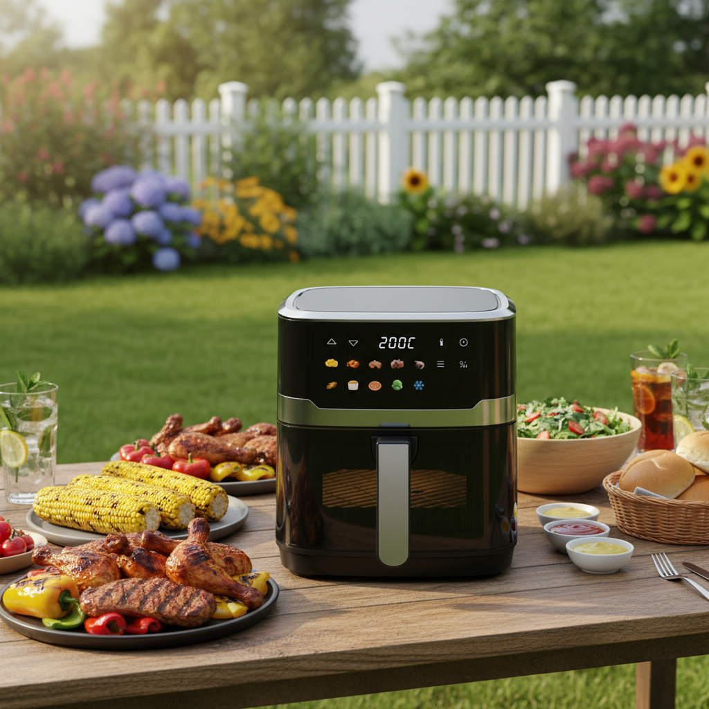 New Color Screen Digital Control 6.5 Liter Kitchen Appliances Cookware Air Fryer Oil-Free Healthy Cooking Best Quality