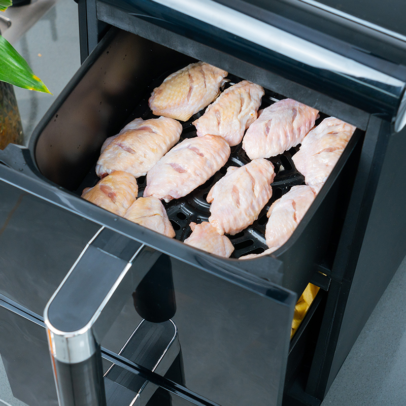 Smart Control Dual Basket 11L(5.5L+5.5L) Air Fryer with Visible Window Non-stick Air Fryer Oil Free Kitchen Appliances OEM/ODM