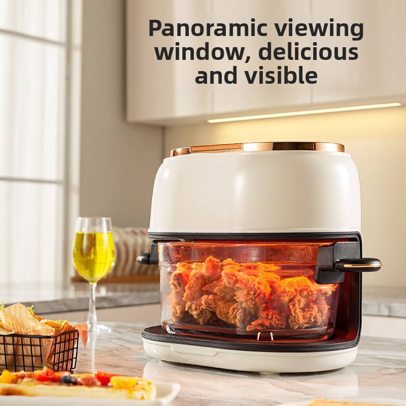 New Visual Electric Fryer Multifunctional Touch Screen Glass Liner Oven Air Fryer