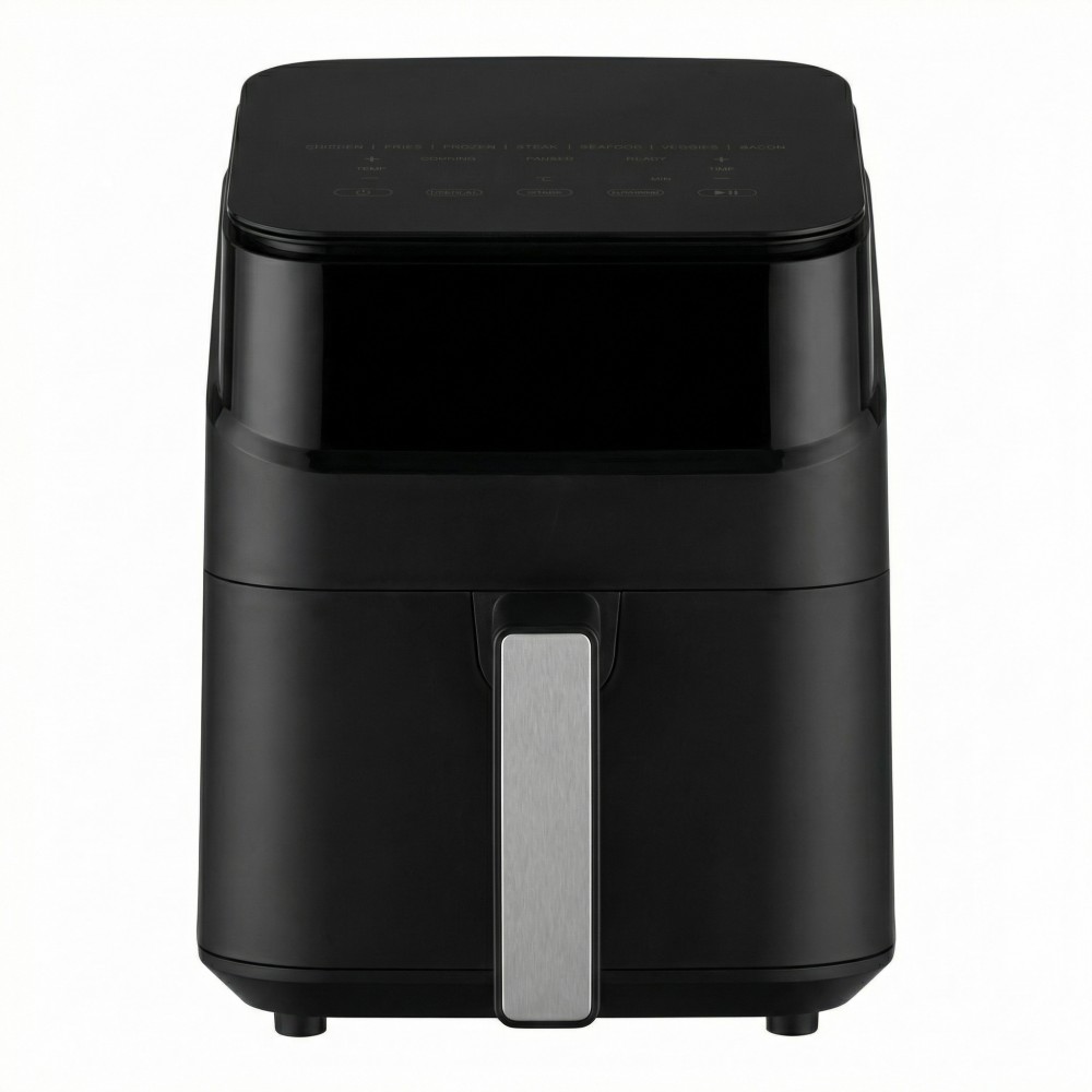 4 Liter 1200W 1400W Smart Freidora De Aire 8 Menu Small Medium Size Electric Digital Air Fryer with Visible Window Add Wifi