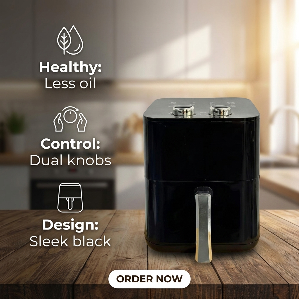 Wholesale 5.5L Classic Square Electric Air Fryer Digital Controlled Multifunctional Household Fryer 2 Year Warranty