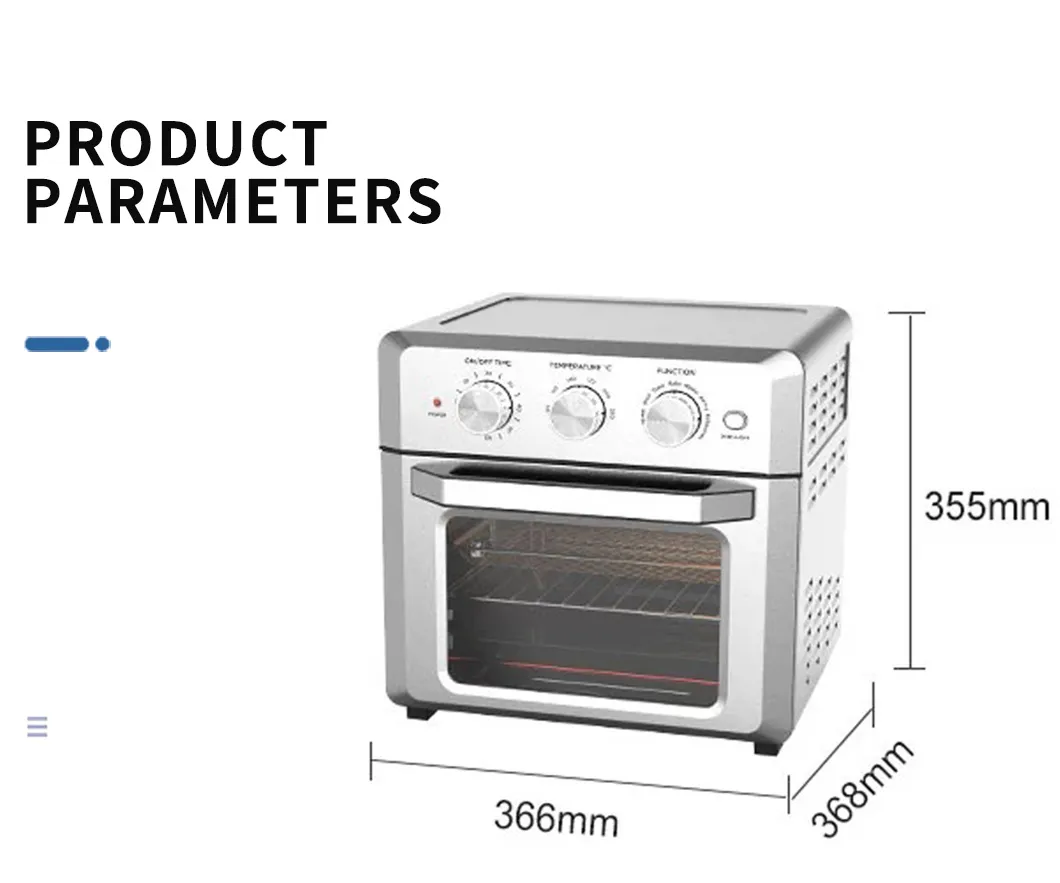 18L Countertop Air Fryer Toaster Oven Air Fryer with Accessories Kits